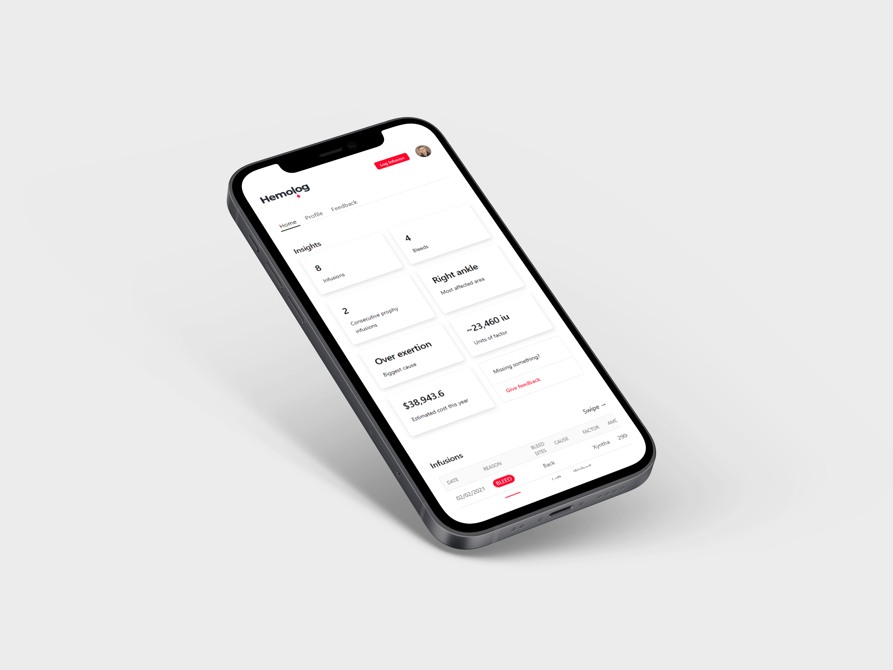 Hemolog for iPhone